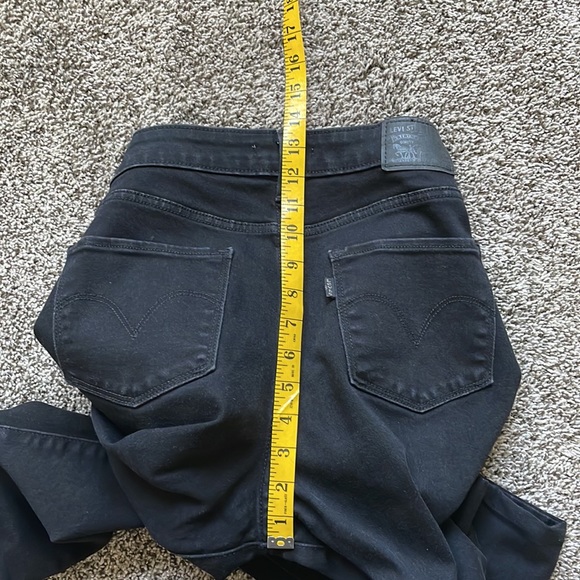 Women’s Levi’s Mid Rise Skinny Jeans Black Size 6 - Picture 12 of 15